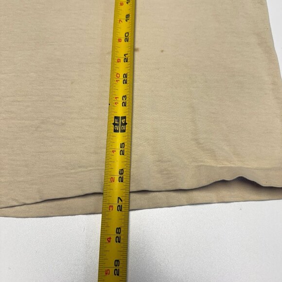 Vintage 90s Hogs Breath Inn T Shirt Mens XL 21.5x26.5 Tan Short Sleeve - Picture 16 of 16
